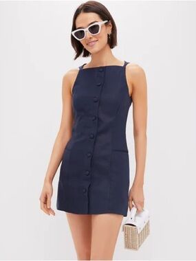 Women’s Faithful the Brand Navy Ambra Mini Dress - Size 4. Worn once.
